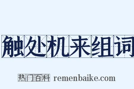 触处机来组词是什么意思的图片